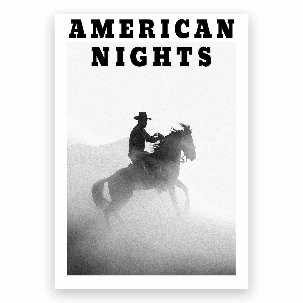 American Nights Horseback Poster - ReeseFaithDesigns