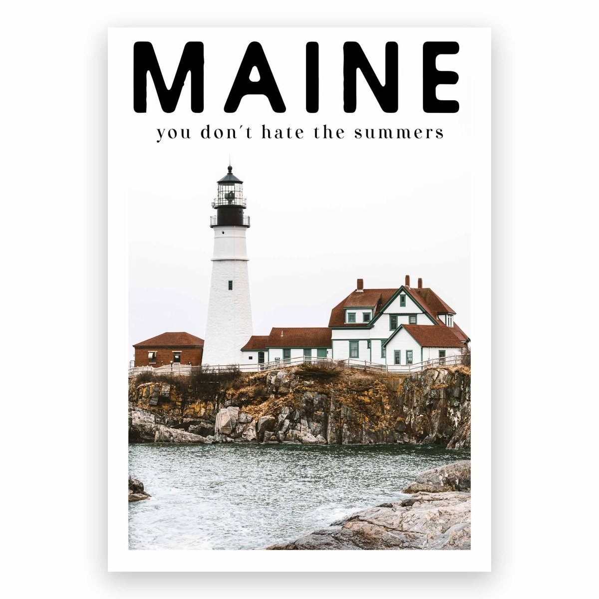 Maine Poster - ReeseFaithDesigns