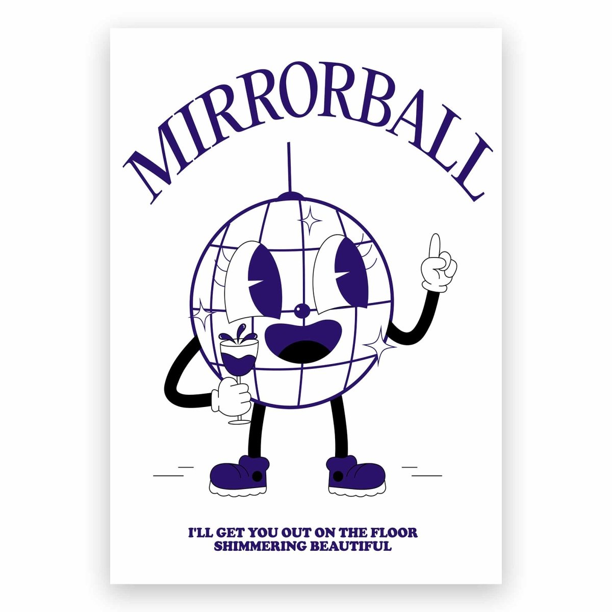 Mirrorball Poster - ReeseFaithDesigns