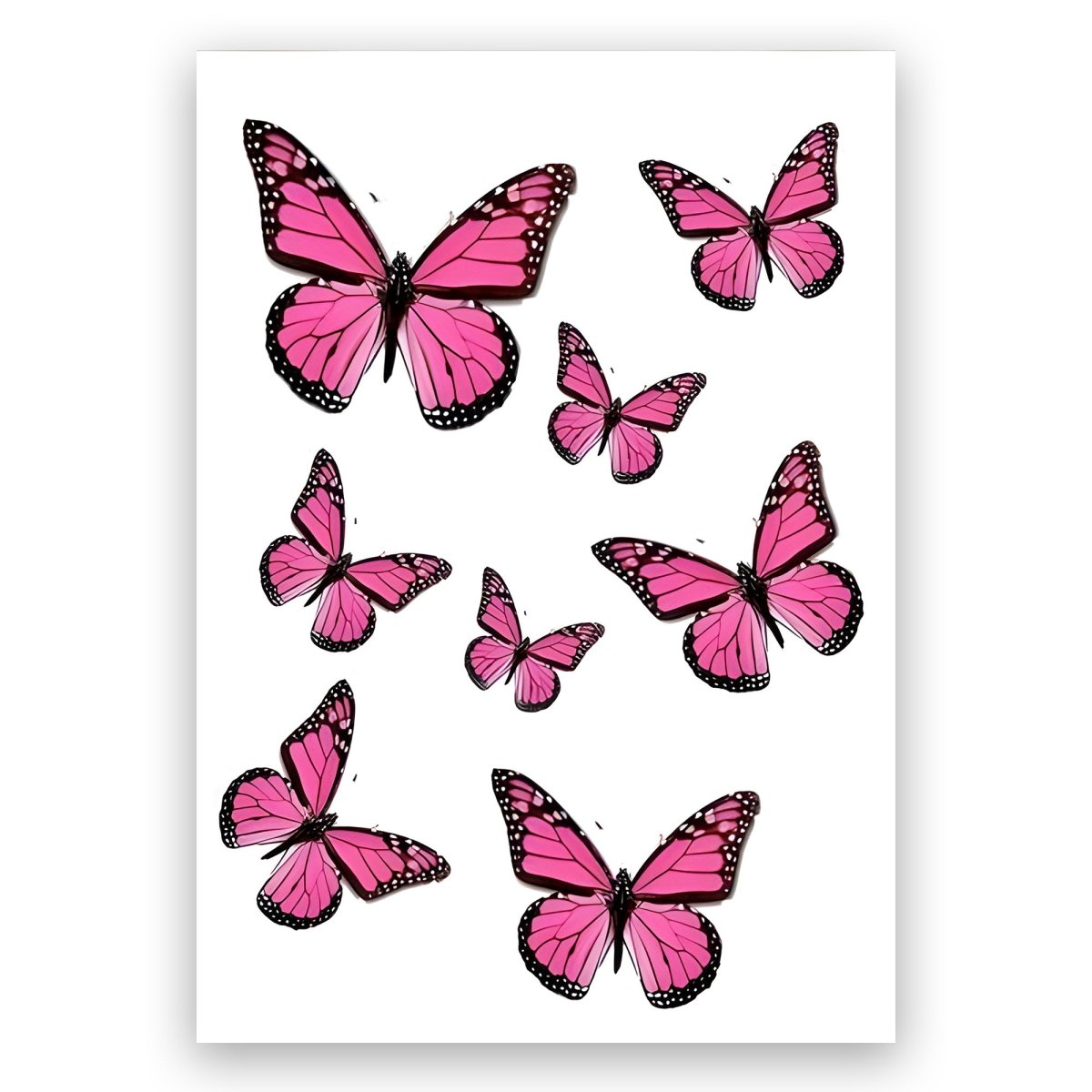 Pink Butterflies Poster - ReeseFaithDesigns