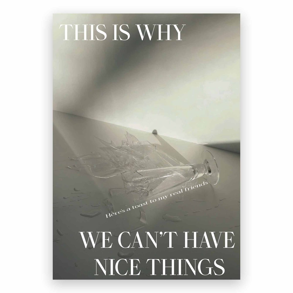 This Is Why We Can't Have Nice Things Poster - ReeseFaithDesigns