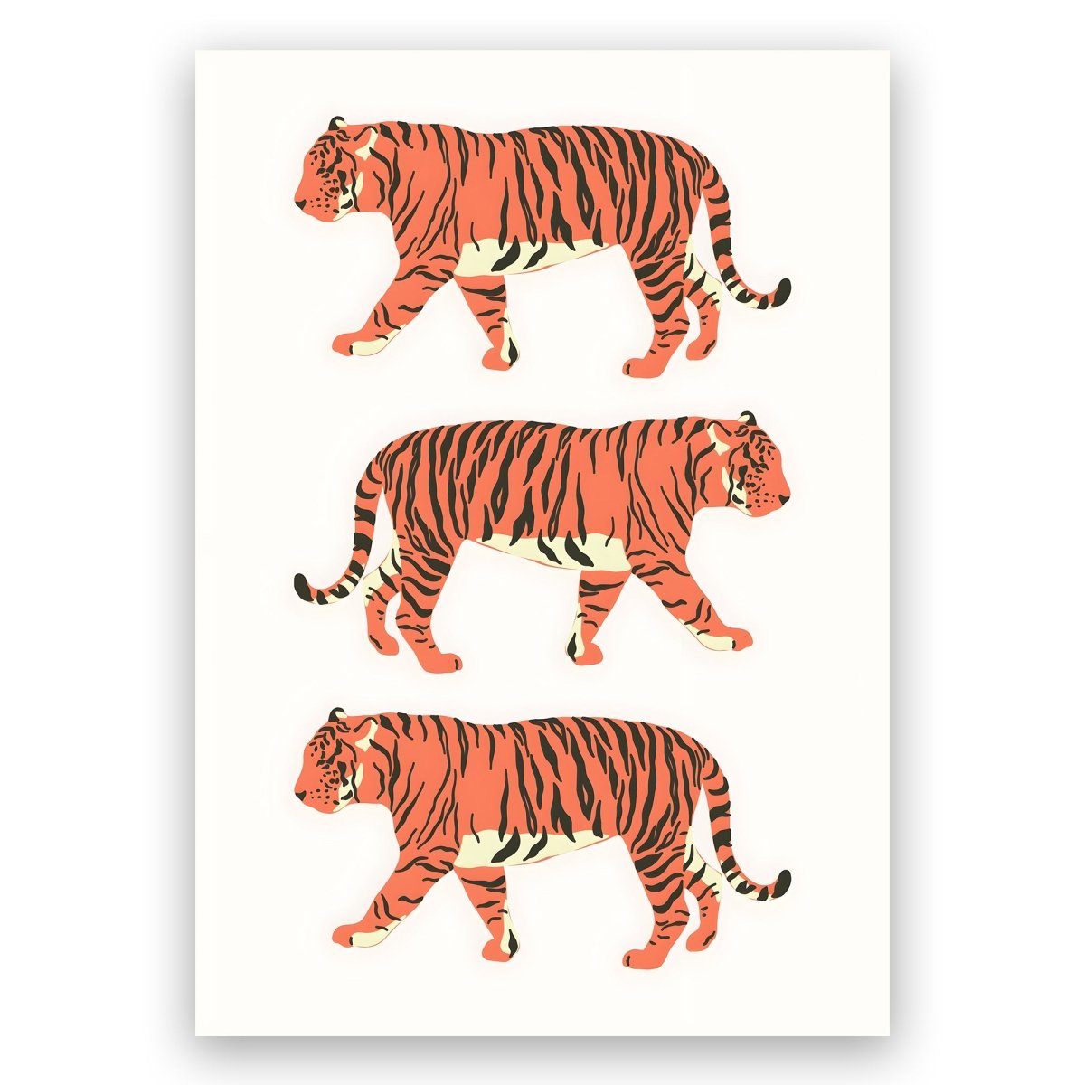 Three Tigers Poster - ReeseFaithDesigns