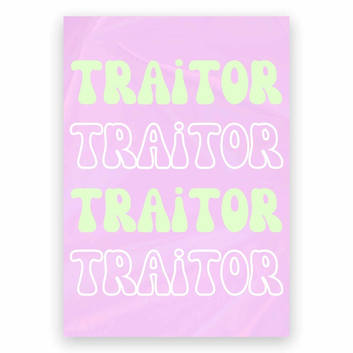 Traitor Poster - ReeseFaithDesigns